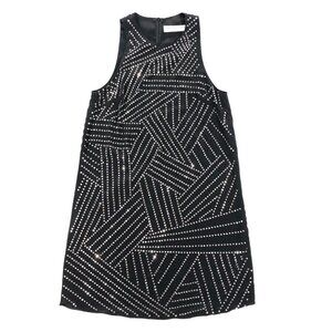 Trina Turk Studded A-Line Dress in Black size 2